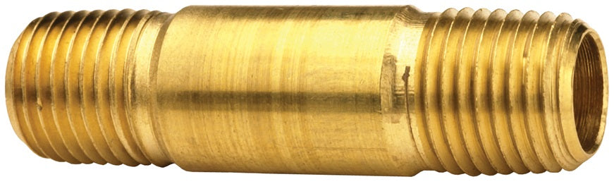 1661235C by Dixon Valve | Long Pipe Nipple | 3/4" Male NPT x 3/4" Male NPT | 3-1/2" Length | Brass