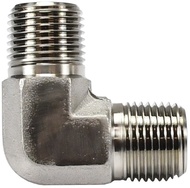 1690606SS by Dixon Valve | Male Pipe Nipple | 90° Elbow | 3/8" Male NPT x 3/8" Male NPT | 316 Stainless Steel