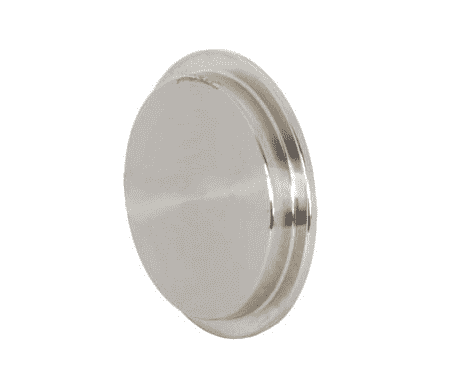 16AI-14I400 Dixon Valve 304 Stainless Steel Sanitary Male I-line Solid End Cap - 4" Tube OD