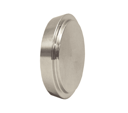 16AMP-R400DIN Dixon Valve Bradford Sanitary European Fitting - 316 Stainless Steel DIN Blank Cap - 4" Tube OD - 100 DN Size