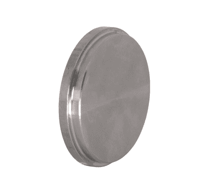 16AMP-R400SMS Dixon Valve Bradford Sanitary European Fitting - 316 Stainless Steel SMS Blank Cap - 4" Tube OD - 101.6 DN Size