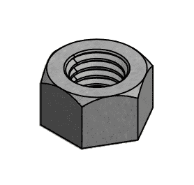 17010 by Banjo | Replacement Part for Centrifugal Pumps | 1/2"-13 Hex Nut | 18-8 Stainless Steel