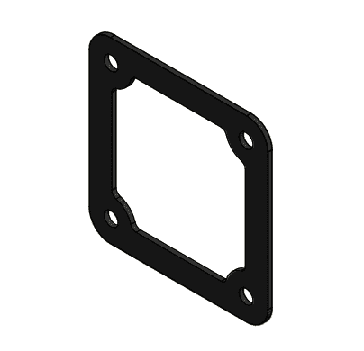 18009 by Banjo | Replacement Part for Centrifugal Pumps | Duro 60 | Outlet Gasket | EPDM