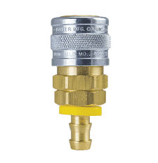 BL1814 by ZSi-Foster | Quick Disconnect | 1-Way Manual Socket | 1/2" ID | Reusable stem | Brass/Steel