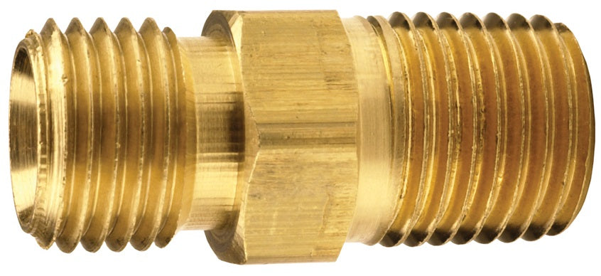 1720606C by Dixon Valve | Ball Seat to Male Pipe Adapter | 3/8" Male NPSM x 3/8" Male NPTF | Brass
