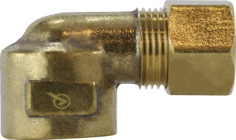 700070-0806 by Midland | Lead Free Compression Fitting | 1/2" Tube OD x 3/8" Female Pipe | Tee | 90° Elbow | Replaces: 18262LF / 18-262LF