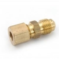 700094-0404 by Midland | Lead Free Compression Fitting | 1/4" Tube OD x 1/4" Male Flare | Adapter | Brass | Replaces: 18503LF