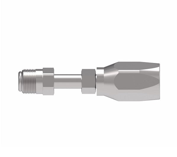 190111-4S Aeroquip by Danfoss | SAE Male Inverted Flare 100R5 Reusable Hose Fitting | -04 SAE Male Inverted Flare x -04 Reusable Hose End | Steel