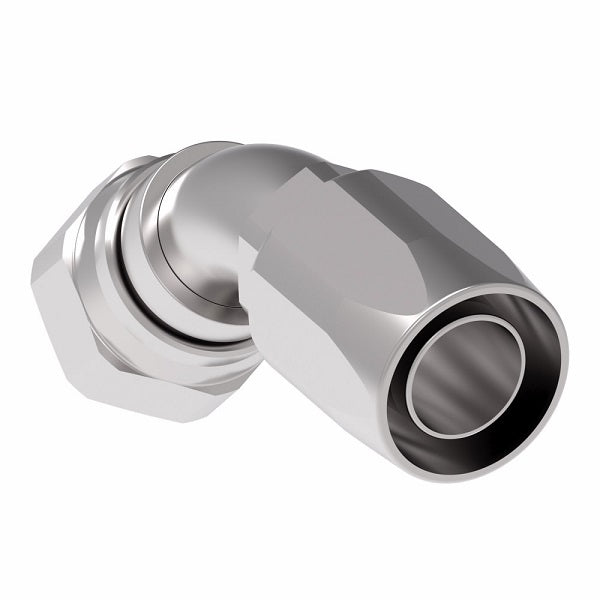 190265-20S Aeroquip by Danfoss | Female 37° JIC Swivel 45° Elbow 100R5 Reusable Hose Fitting | -20 Female 37° JIC Swivel x -20 Reusable Hose End | Steel