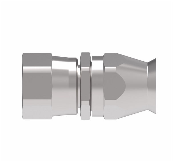 190600-8C Aeroquip by Danfoss | Female 37° JIC Swivel Super Gem PTFE Reusable Hose Fitting | -08 Female 37° JIC Swivel x -08 Reusable Hose End | Stainless Steel