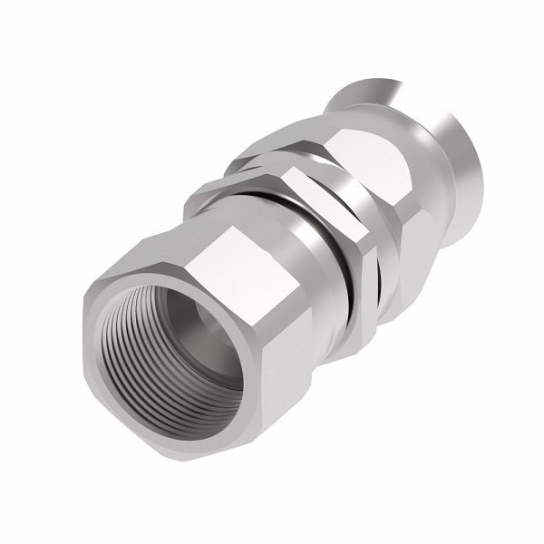 190600-8S Aeroquip by Danfoss | Female 37° JIC Swivel Super Gem PTFE Reusable Hose Fitting | -08 Female 37° JIC Swivel x -08 Reusable Hose End | Steel