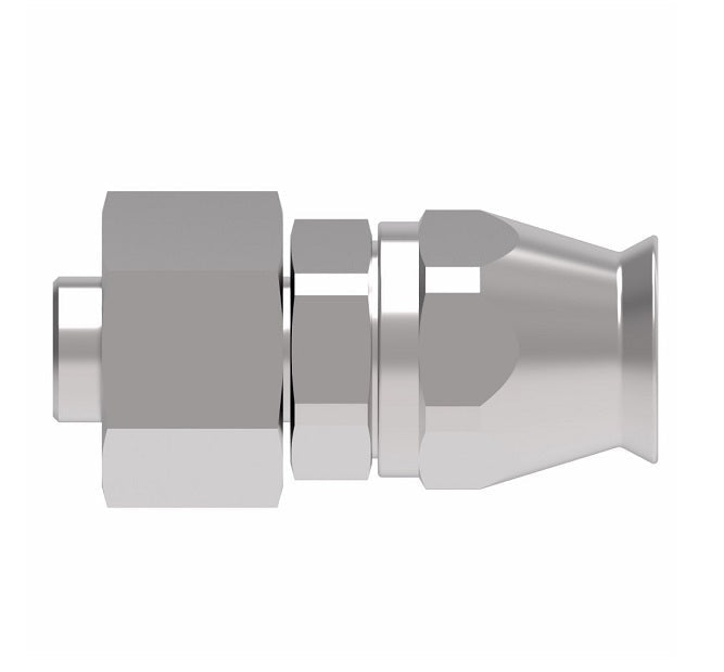 190718-10S Aeroquip by Danfoss | SAE Ball Sleeve Super Gem PTFE Reusable Hose Fitting | -10 SAE Ball Sleeve x -10 Reusable Hose End | Steel