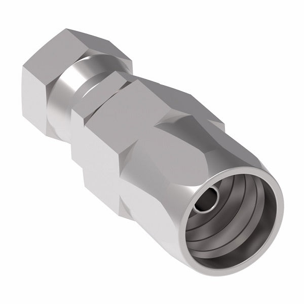 190800-8S Aeroquip by Danfoss | Female 37° JIC Swivel Power Steering & Air Brake Reusable Hose Fitting | -08 Female 37° JIC Swivel x -08 Reusable Hose End | Steel