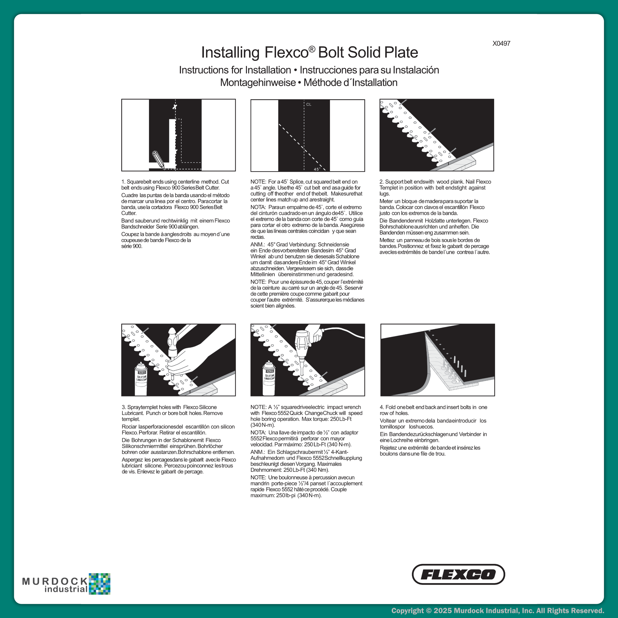 190E by Flexco | #20001 | Bolt Fasteners | Steel | Box of 25