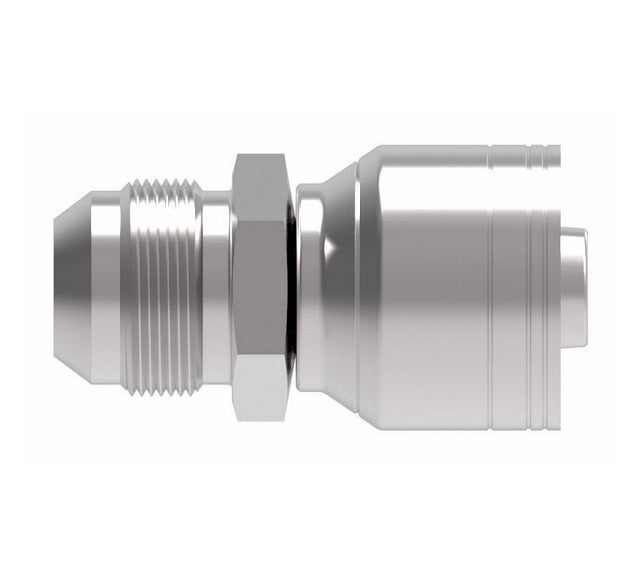 1AA4MJ4 Aeroquip by Danfoss | 1 & 2 Wire TTC Male JIC 37° (MJ) Crimp Fitting | -04 Male JIC 37° x -04 Hose Barb | Steel