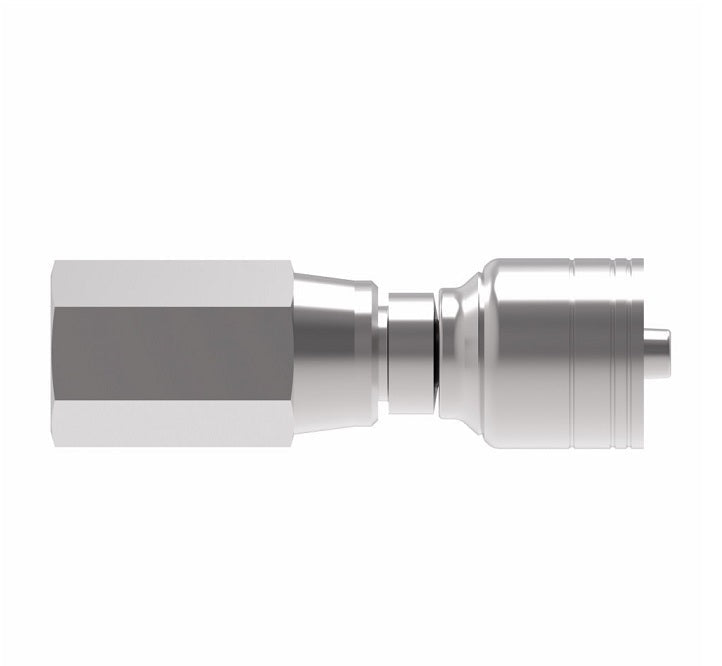1AA6PF6 Aeroquip by Danfoss | 1 & 2 Wire TTC Female Pipe Swivel Crimp Fitting (PF) | -06 Female Pipe Swivel x -06 Hose Barb | Steel