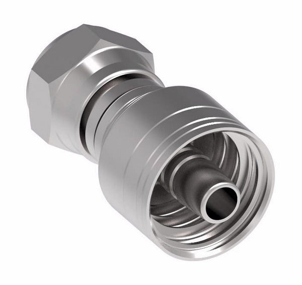 1A12BF12 Aeroquip by Danfoss | 1 & 2 Wire TTC JIS/BSPP Female Swivel (BF) Crimp Fitting | -12 Female BSPP Swivel x -12 Hose Barb | Steel