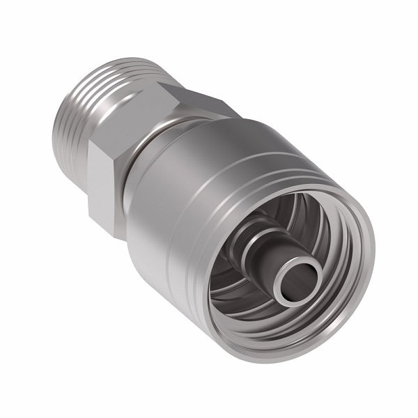 1A32DK20 Aeroquip by Danfoss | 1 & 2 Wire TTC DKO 24° Male, Light Duty (DK) Crimp Fitting | L35 Male DKO/DIN x -20 Hose Barb | Steel