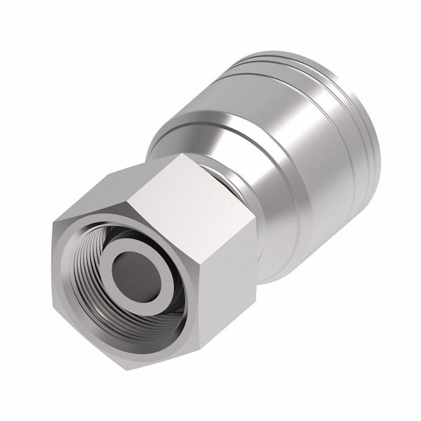 1A6DS6 Aeroquip by Danfoss | 1 & 2 Wire TTC DKO Female Swivel, Heavy Duty (DS) Crimp Fitting | S10 Female DKO/DIN x -06 Hose Barb | Steel