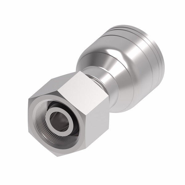 1A8DS6 Aeroquip by Danfoss | 1 & 2 Wire TTC DKO Female Swivel, Heavy Duty (DS) Crimp Fitting | S12 Female DKO/DIN x -06 Hose Barb | Steel