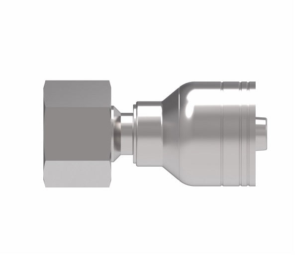 1A8DS6 Aeroquip by Danfoss | 1 & 2 Wire TTC DKO Female Swivel, Heavy Duty (DS) Crimp Fitting | S12 Female DKO/DIN x -06 Hose Barb | Steel