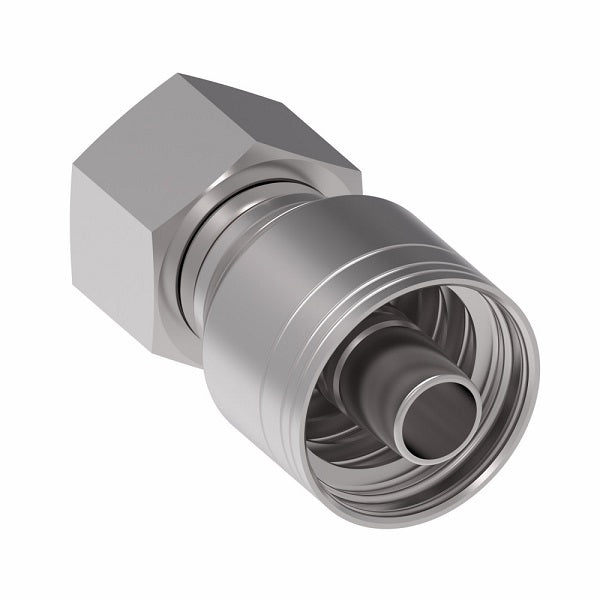 1A16DS12 Aeroquip by Danfoss | 1 & 2 Wire TTC DKO Female Swivel, Heavy Duty (DS) Crimp Fitting | S20 Female DKO/DIN x -12 Hose Barb | Steel