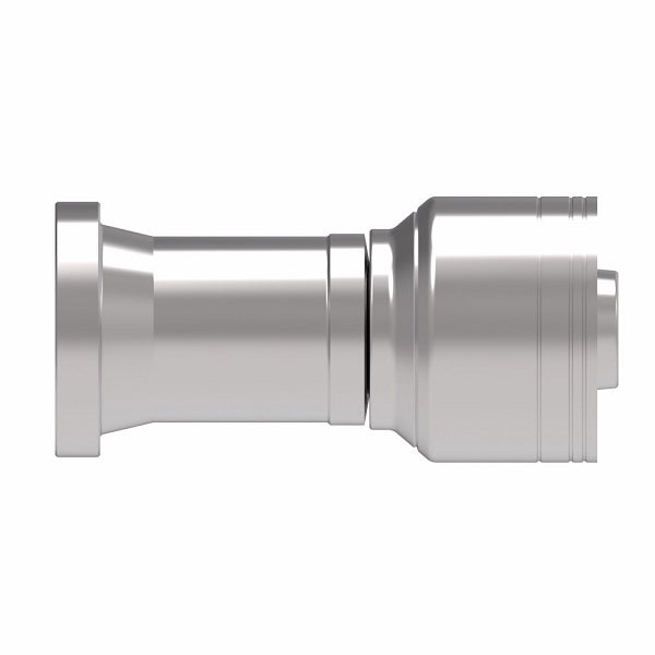 1A12FL12 Aeroquip by Danfoss | 1 & 2 Wire TTC SAE Code 61 Split Flange (FL) Crimp Fitting | -12 Code 61 Split Flange x -12 Hose Barb | Steel