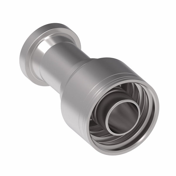 1A24FL24 Aeroquip by Danfoss | 1 & 2 Wire TTC SAE Code 61 Split Flange (FL) Crimp Fitting | -24 Code 61 Split Flange x -24 Hose Barb | Steel