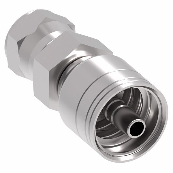 1A6JM6 Aeroquip by Danfoss | 1 & 2 Wire TTC JIS/BSPP Female Swivel (JM) Crimp Fitting | -06 Female BSPP Swivel x -06 Hose Barb | Steel