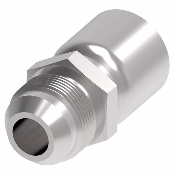 1GA12MJ12 Aeroquip by Danfoss | 1 & 2 Wire OTC Male JIC 37° (MJ) Crimp Fitting | -12 Male JIC 37° x -12 Hose Barb | Steel