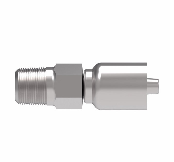 1GA8MP10 Aeroquip by Danfoss | 1 & 2 Wire OTC Male Pipe Crimp Fitting (MP) | -08 Male Pipe x -10 Hose Barb | Steel