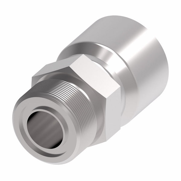 1GA12MR12 Aeroquip by Danfoss | 1 & 2 Wire OTC Male ORS (MR) Crimp Fitting | -12 Male O-Ring Face Seal x -12 Hose Barb | Steel