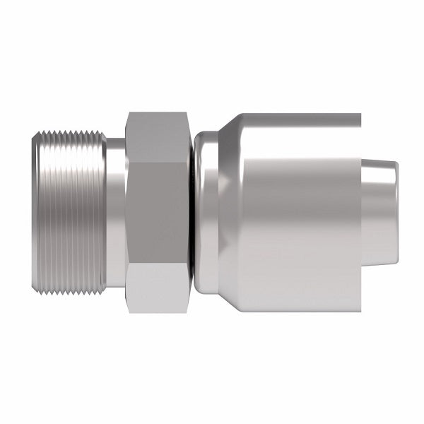 1GA12MR12 Aeroquip by Danfoss | 1 & 2 Wire OTC Male ORS (MR) Crimp Fitting | -12 Male O-Ring Face Seal x -12 Hose Barb | Steel