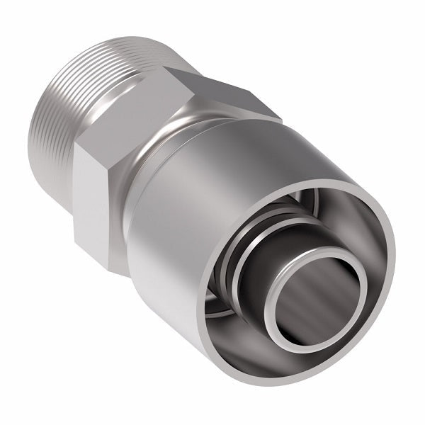 1GA12MR12 Aeroquip by Danfoss | 1 & 2 Wire OTC Male ORS (MR) Crimp Fitting | -12 Male O-Ring Face Seal x -12 Hose Barb | Steel