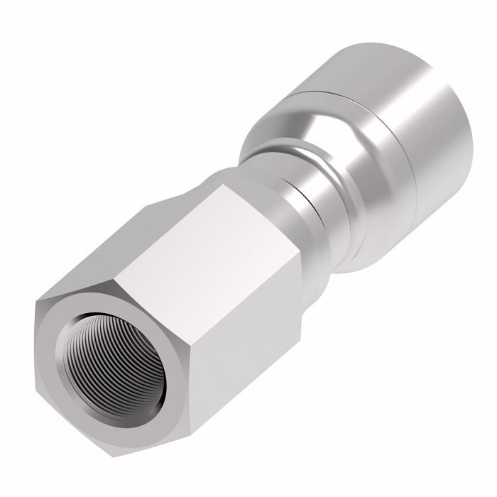 1GA8PF8 Aeroquip by Danfoss | 1 & 2 Wire OTC Female Pipe Swivel Crimp Fitting (PF) | -08 Female Pipe Swivel x -08 Hose Barb | Steel