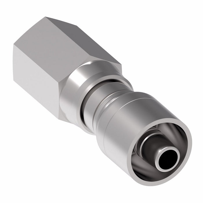1GA4PF4 Aeroquip by Danfoss | 1 & 2 Wire OTC Female Pipe Swivel Crimp Fitting (PF) | -04 Female Pipe Swivel x -04 Hose Barb | Steel