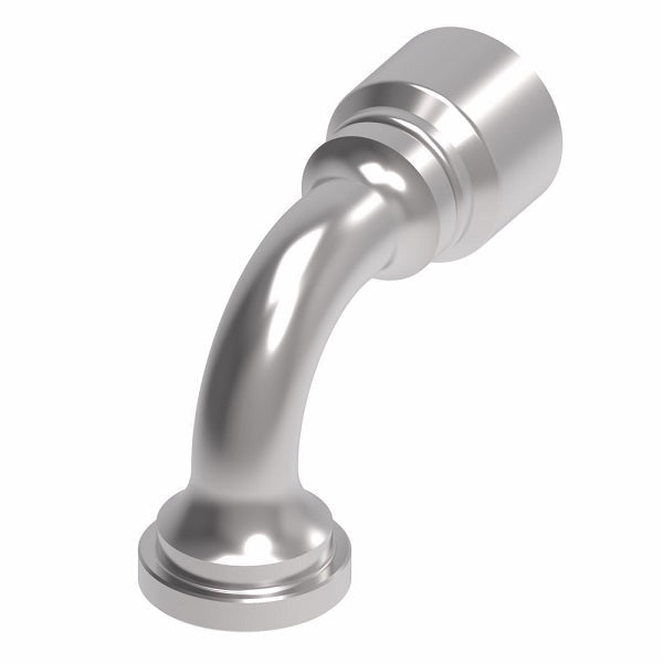 1G20FLB16 Aeroquip by Danfoss | 1 & 2 Wire OTC SAE Code 61 Split Flange 90° Elbow (FLB) Crimp Fitting | -20 Code 61 Split Flange x -16 Hose Barb | Steel