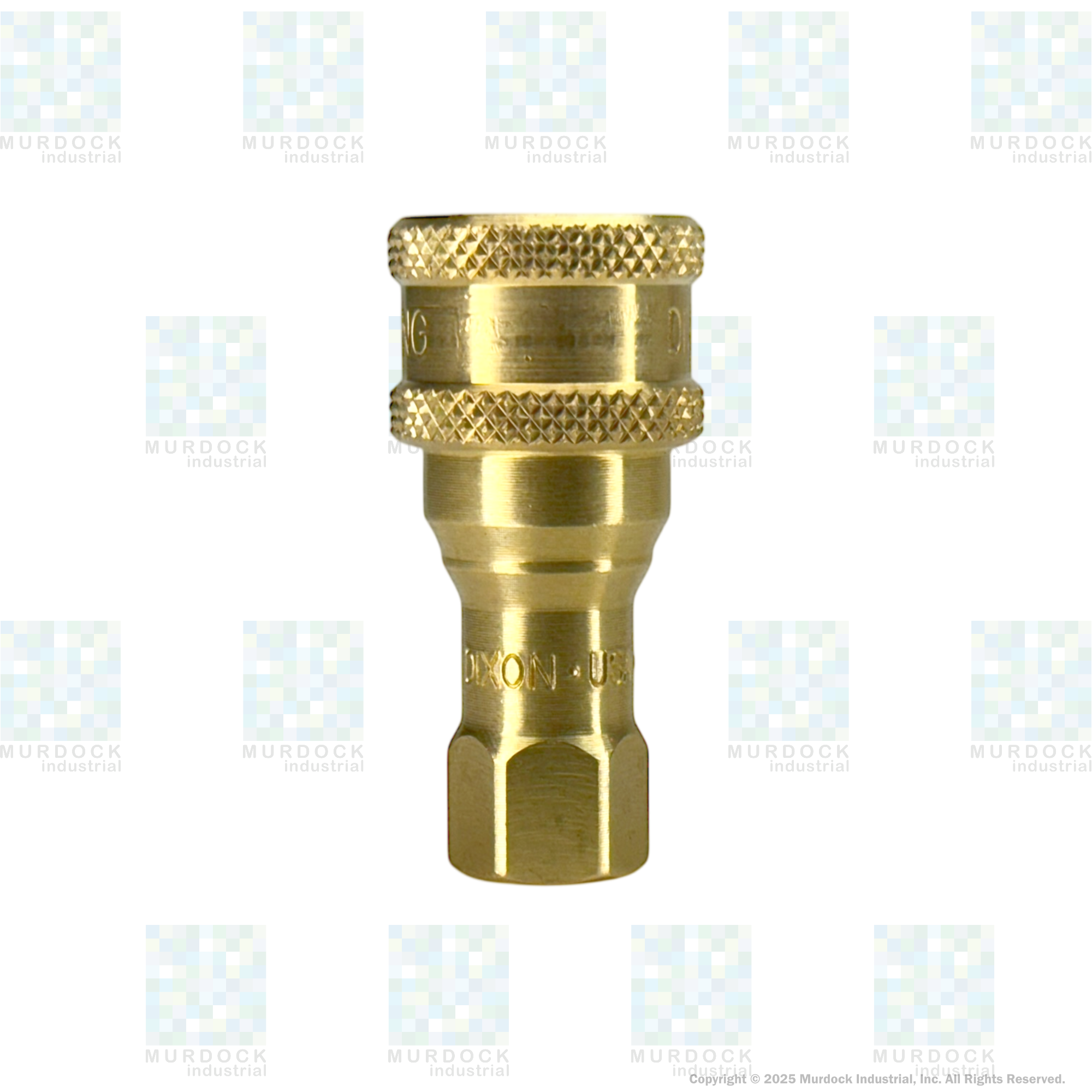 1HF1-B by Dixon Valve | Hydraulic Quick Disconnect Coupling | H-Series | 1/8" Female NPTF x 1/8" ISO-B Interchange | Socket | Nitrile Seal | Brass