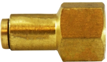 20037 by Midland | Push-In Fitting | Connector | 3/8" Tube OD x 3/8" Female NPTF | Brass