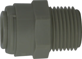 20062P by Midland | Push-In Tube Fitting | Connector | 3/8" Tube OD x 1/2" Male Pipe | Plastic