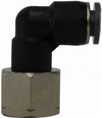 20089C (20-089C) by Midland | Push-In Fitting | Female Swivel | 1/4" Tube OD x 1/8" Female NPT | 90° Elbow | Composite Body