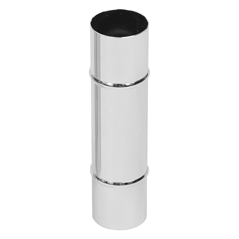 200CM8 by Flexaust | Hose Connector | 2" Hose ID | 8" Length | Chrome Plated Steel
