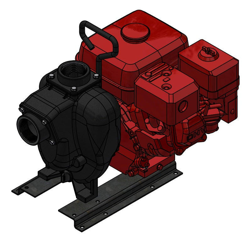 200PIH5E by Banjo | Centrifugal Pump | 2" Cast Iron Pump with 5.5 HP Honda® Engine with Electric Start