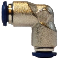 20153N by Midland | Push-In Fitting | Union | 3/8" Tube OD | 90° Elbow | Nickel Plated Brass