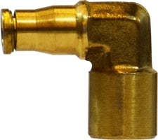 20192 by Midland | Push-In Fitting | 1/8" Tube OD x 1/8" Male NPTF | 90° Elbow | Brass