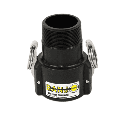 201B by Banjo | Cam Lever Coupling | Part B | 2" Female Coupler x 2" Extended Male NPT | 200 PSI | Gasket: EPDM | Polypropylene | Pack of 10