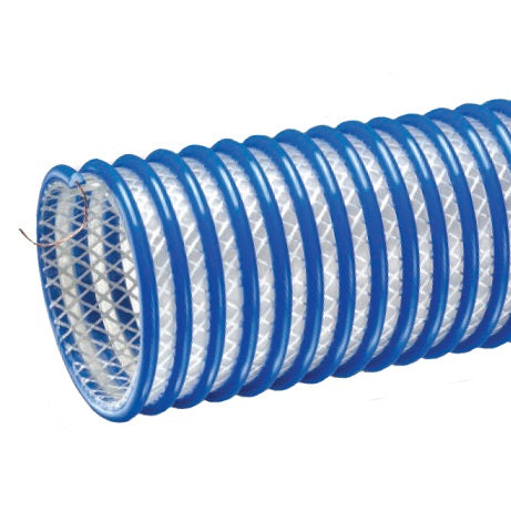 2020-600X50 Tigerflex by Kuriyama | 2020 Series | Heavy Duty Food Grade Fabric Reinforced Material Handling Hose With Grounding Wire | 6" ID | Polyurethane | 50ft Length