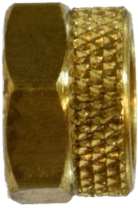 20220 (20-220) by Midland | Flareless Fitting | Poly-Flo® Nut | 1/4" Tube OD | 3/8-24 Thread | Brass