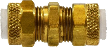 20244 by Midland | Flareless Fitting | Poly-Flo® Union | 3/8" Tube OD | Brass