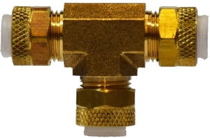 20249 (20-249) by Midland | Flareless Fitting | Poly-Flo® Union | 3/16" Tube OD | Tee | Brass